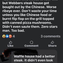 My man's review on his social media... My man's review on his social media...