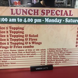 Lunch Special Menu Lunch Special Menu