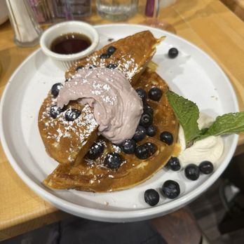 Chicago Waffles - Blueberry cheesecake waffle - Breakfast & Brunch Near Me - Chicago, Illinois
