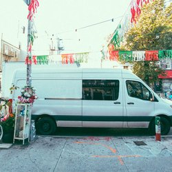 Sweet Lou Moves You - Moving Van on a Brooklyn Street - Lou Moves You - Top NYC Movers