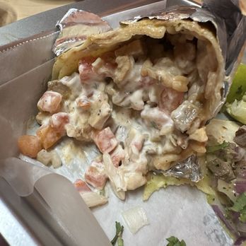Cal Eats Fresh Mexican Grill - "Grilled Chicken" burrito. Meat taste old :/ - Mexican Near Me - Newark, California