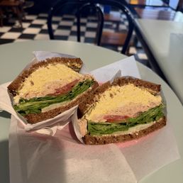 Tuna and Egg Salad Sandwich