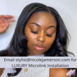 Nicole Jamerson Hair Studio - Microlink extensions are the style of the summer. Email us to set up a consultation.