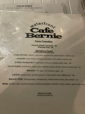 Menu photo 4 Cafe Bernie Miami Beach, FL