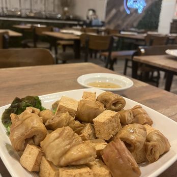 Timog - Fried tofu and isaw (?) - Bars Near Me - Newark, California