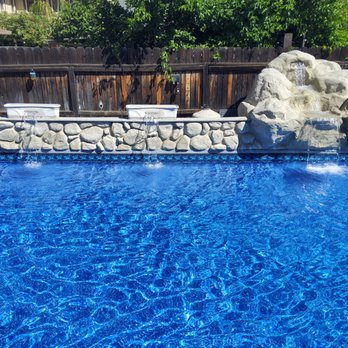 Secard Pools & Spas - These are our Waterfalls - Hot Tub & Pool Near Me - Menifee, California