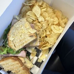 Citrus Bay Bistro - Crumbled chips ? I threw this sandwich away