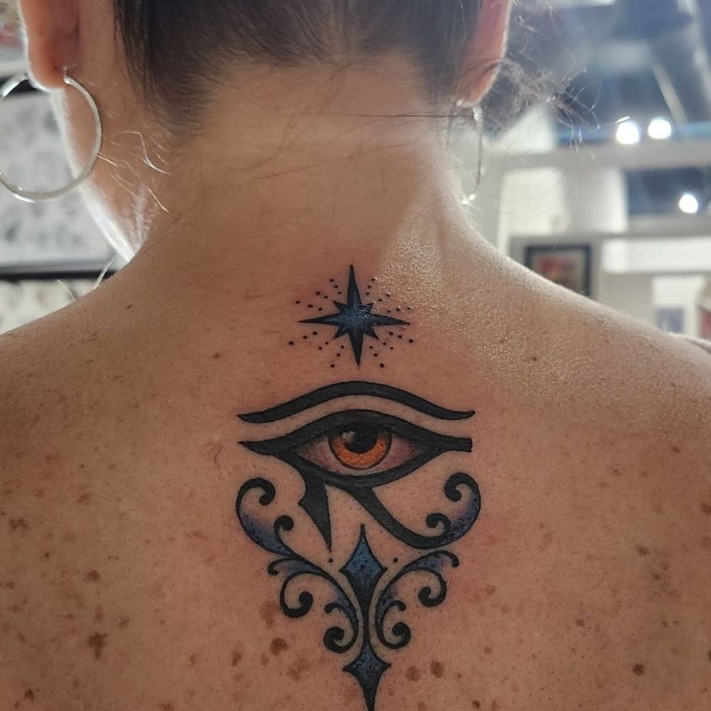 Ocho Placas Tattoos - My wife got the Eye of Horus tattoo. - Tattoo Near Me - Miami, Florida
