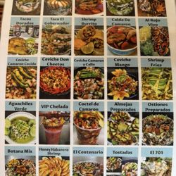 Mariscos El Chaparrito - Current menu (photo side) as of March 17 2026.