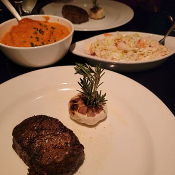 Prime One Twelve - Filet Mignon, Mashed Sweet Potatoes, Lobster Coleslaw - Steakhouses Near Me - Miami Beach, Florida Prime One Twelve - Filet Mignon, Mashed Sweet Potatoes, Lobster Coleslaw - Steakhouses Near Me - Miami Beach, Florida