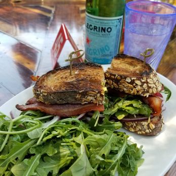 Sunflower Caffe - Avocado and goat cheese sandwich with bacon added. - Coffee & Tea Near Me - Sonoma, California