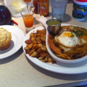 Wild Eggs - Chilequile and an everything muffin - Breakfast & Brunch Near Me - Graymoor-Devondale, Kentucky