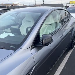 New Tesla @ the North Hollywood delivery center. New Tesla @ the North Hollywood delivery center.
