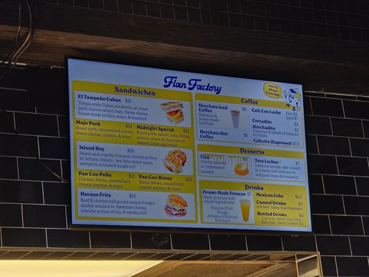 Menu photo 1 Flan Factory Tampa, FL Menu photo 1 Flan Factory Tampa, FL