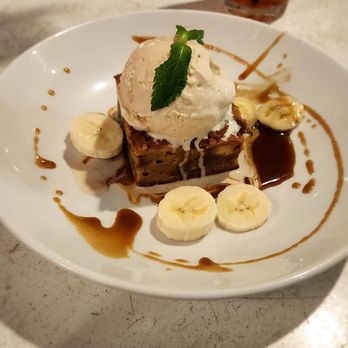 Zeke's Restaurant - Bananas foster bread pudding - Salad Near Me - Orange Beach, Alabama Zeke's Restaurant - Bananas foster bread pudding - Salad Near Me - Orange Beach, Alabama