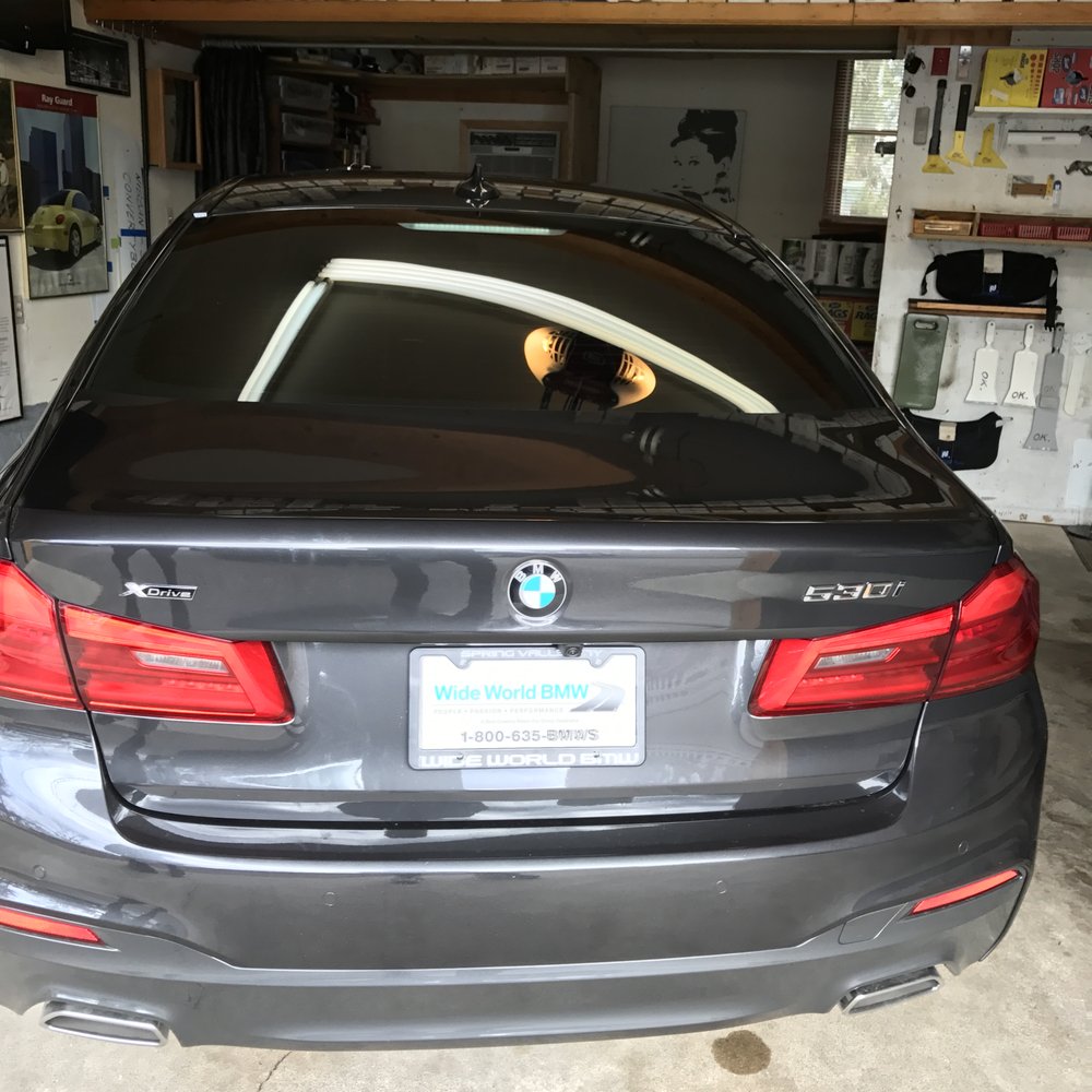 inside his work shop  15% tint