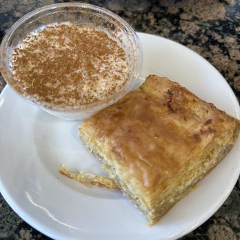 Chickpeas Mediterranean Cafe - Rice pudding and baklava cookie - Mediterranean Near Me - Las Vegas, Nevada Chickpeas Mediterranean Cafe - Rice pudding and baklava cookie - Mediterranean Near Me - Las Vegas, Nevada
