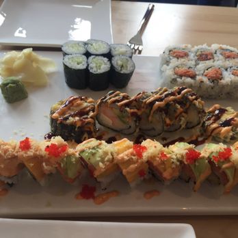 Little Wok - Cucumber, spicy tuna, the deep fried maki and a roll that was like pleasure or passion or something. All amazing. - Chinese Near Me - Chicago, Illinois
