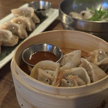 MOFU Shoppe - Dumplings (pork & chive, beef bulgogi, and chicken & ginger) - Asian Fusion Near Me - Raleigh, North Carolina