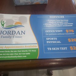 Jordan Family Clinic - Great prices thank you JORDAN FAMILY CLINIC