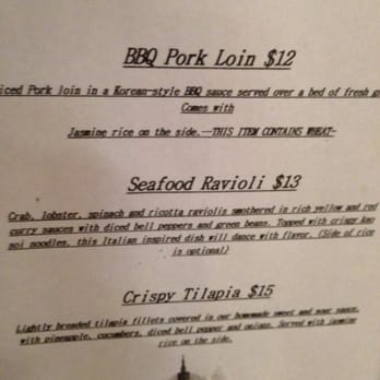 EZ Thai Restaurant - Special Menu - Thai Near Me - Coos Bay, Oregon