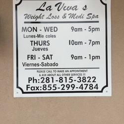 La Viva's Weight Loss and Medi Spa - Business hours