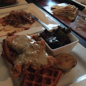 Lunch. Supper! - Chicken and Waffles with collars greens - New American Near Me - Richmond, Virginia
