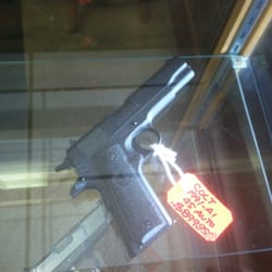 Several M1911 pistols available.