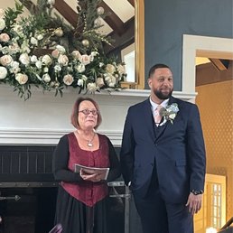Groom and Celebrant