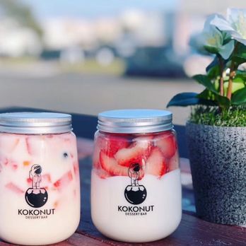 KOKONUT - Coconut Pudding with Strawberry - Ice Cream & Frozen Yogurt Near Me - Costa Mesa, California KOKONUT - Coconut Pudding with Strawberry - Ice Cream & Frozen Yogurt Near Me - Costa Mesa, California