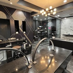 Noire The Nail Bar - Brian's Hair Salon is inside Noire the Nail Bar, just walk all the way in, and then it's on the left.