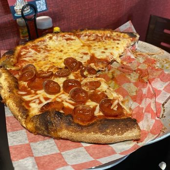 GOAT Pizza - Half cheese / pepporoni - Pizza Near Me - Cornelius, North Carolina GOAT Pizza - Half cheese / pepporoni - Pizza Near Me - Cornelius, North Carolina