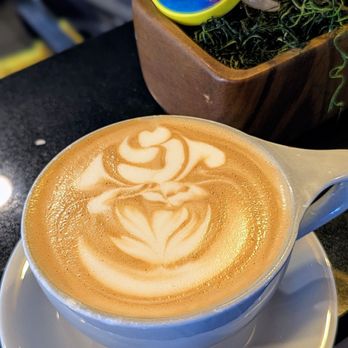 Spectra Coffee - Banana Creme Latte (with bonus Mario cameo) - Coffee & Tea Near Me - San Jose, California
