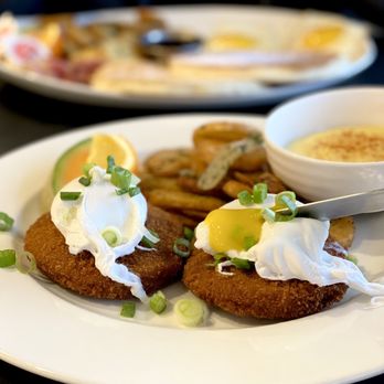 Eggspectation - Crab Cake Benedict ($19.95) - Bars Near Me - Richmond, British Columbia Eggspectation - Crab Cake Benedict ($19.95) - Bars Near Me - Richmond, British Columbia