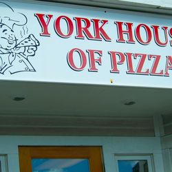 York House of Pizza - Large pizza-pie with sausage, mushroom, onion please! EVERY visit to York.