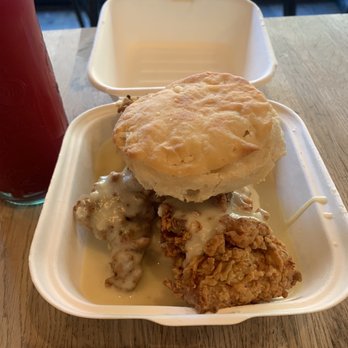 Brown Butter - Biscuit with Chicken and Gravy - Coffee & Tea Near Me - Brooklyn, New York