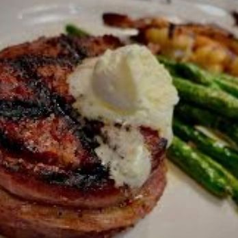 Saltgrass Steak House - A photo of Saltgrass Steakhouse bacon wrapped steak and grilled shrimp. - Steakhouses Near Me - Humble, Texas Saltgrass Steak House - A photo of Saltgrass Steakhouse bacon wrapped steak and grilled shrimp. - Steakhouses Near Me - Humble, Texas