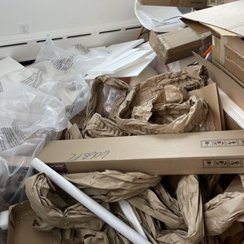 Junk Relief - One corner of a room full of moving junk that JUNK Relief hauled away in less than 10 minutes. - Junk Removal & Hauling Near Me - Chicago, Illinois