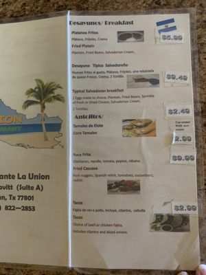 Menu photo 2 La Unión Tienda y Restaurante Bryan, TX Menu photo 2 La Unión Tienda y Restaurante Bryan, TX