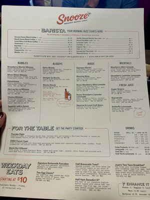 Menu photo 2 Snooze, an A.M. Eatery Nashville, TN