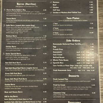 XJ's Casa Reynoso - Menu - Mexican Near Me - Gilbert, Arizona