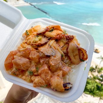 Ono Seafood - Spicy Salmon & Spicy Tako - Seafood Near Me - Honolulu, Hawaii Ono Seafood - Spicy Salmon & Spicy Tako - Seafood Near Me - Honolulu, Hawaii