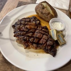 Vesuvio's Pizzeria & Family Restaurant - Rib-Eye Thursday's 25$ with salad and a potato. Solid deal!