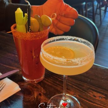 Ketch Harbor Pub - Bloody Mary and lemon drop - Seafood Near Me - Half Moon Bay, California