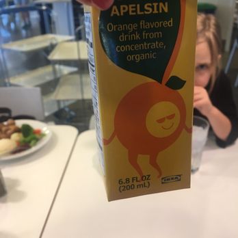 IKEA Restaurant - Orange juice for kids - Scandinavian Near Me - Atlanta, Georgia