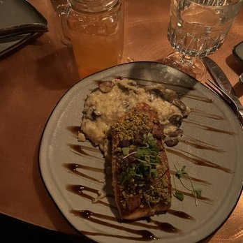 Prohibition - Bacon & Pistachio Crusted Salmon - Cocktail Bars Near Me - Murray, Utah