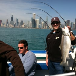 Angler Charters - Catching Huge Brown Trout just 5 miles off-shore of Chicago!