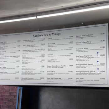 Blue Spoon - Sandwich menu - August 2026 - Sandwiches Near Me - Estes Park, Colorado Blue Spoon - Sandwich menu - August 2026 - Sandwiches Near Me - Estes Park, Colorado