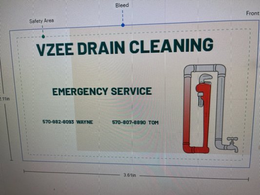VZEE Drain cleaning Logo