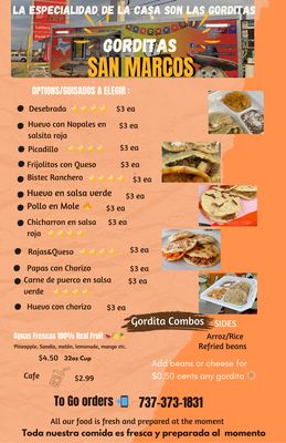 Menu photo 1 Gorditas San Marcos, TX Menu photo 1 Gorditas San Marcos, TX